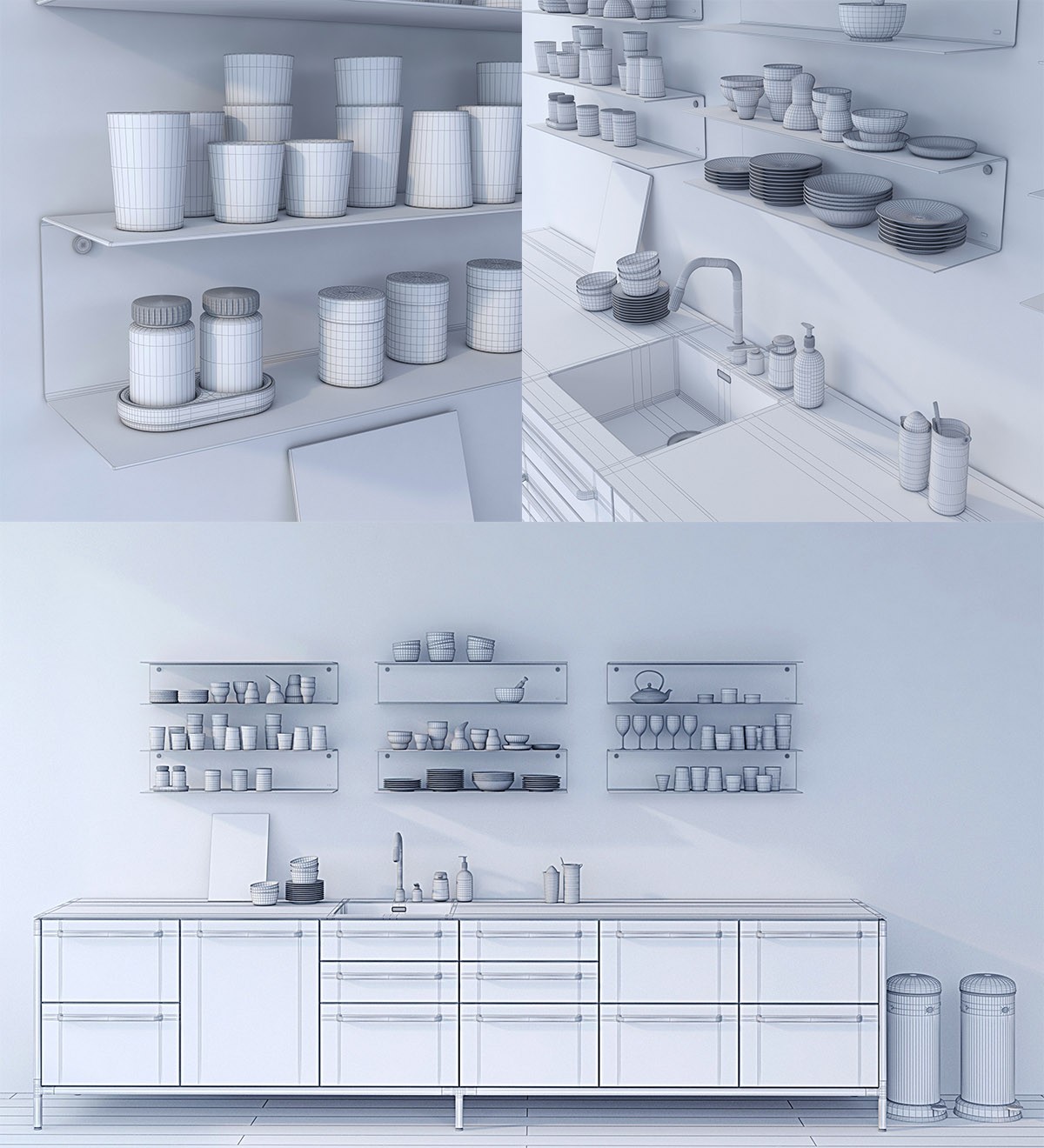 Wall Module By Vipp 3D Model for VRay | CGMood