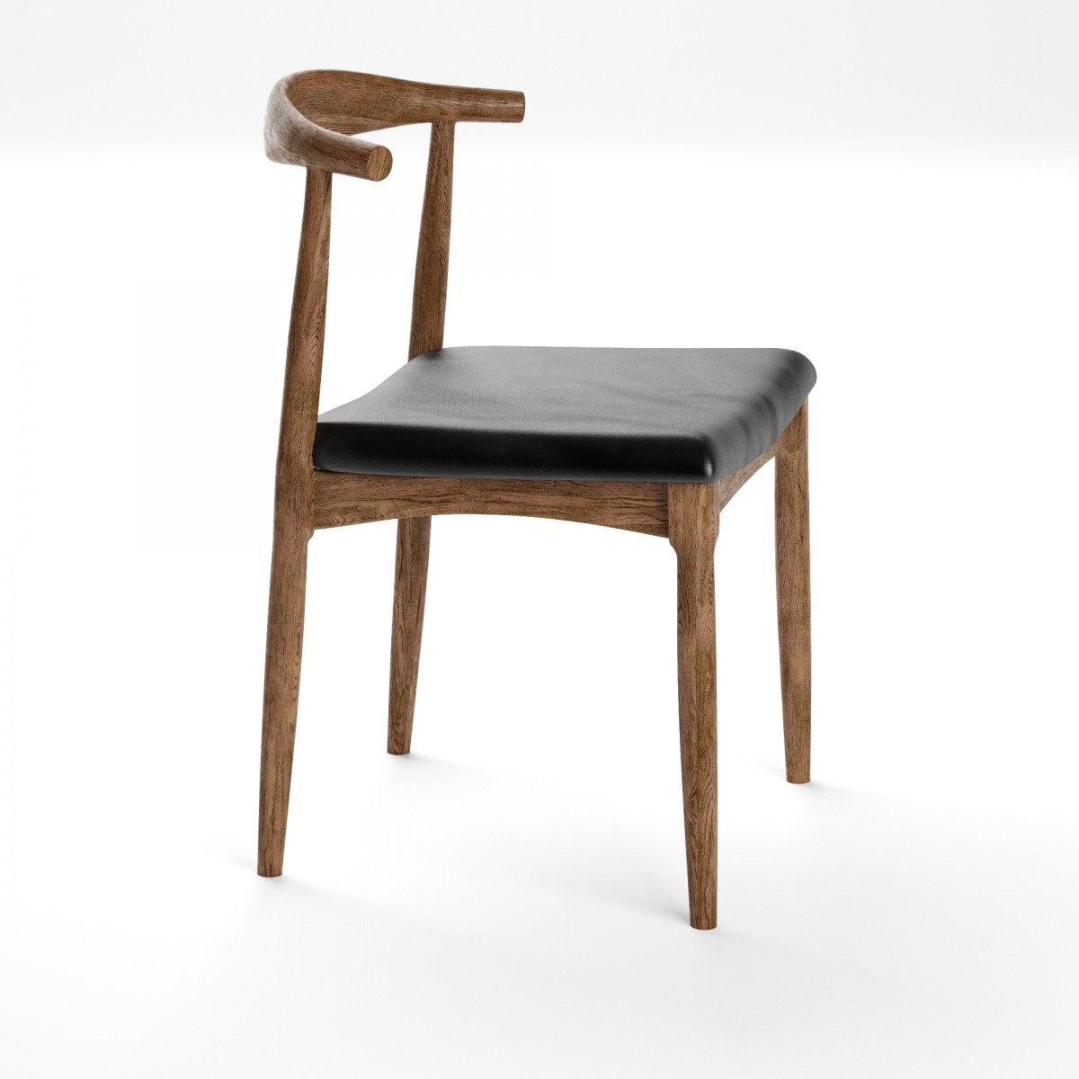 Byron Chair Industry West Copenhagen Chair Walnut 3D Model for VRay ...