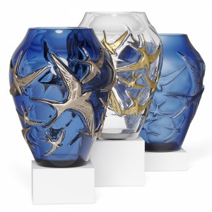 Lalique Vase Hirondelles