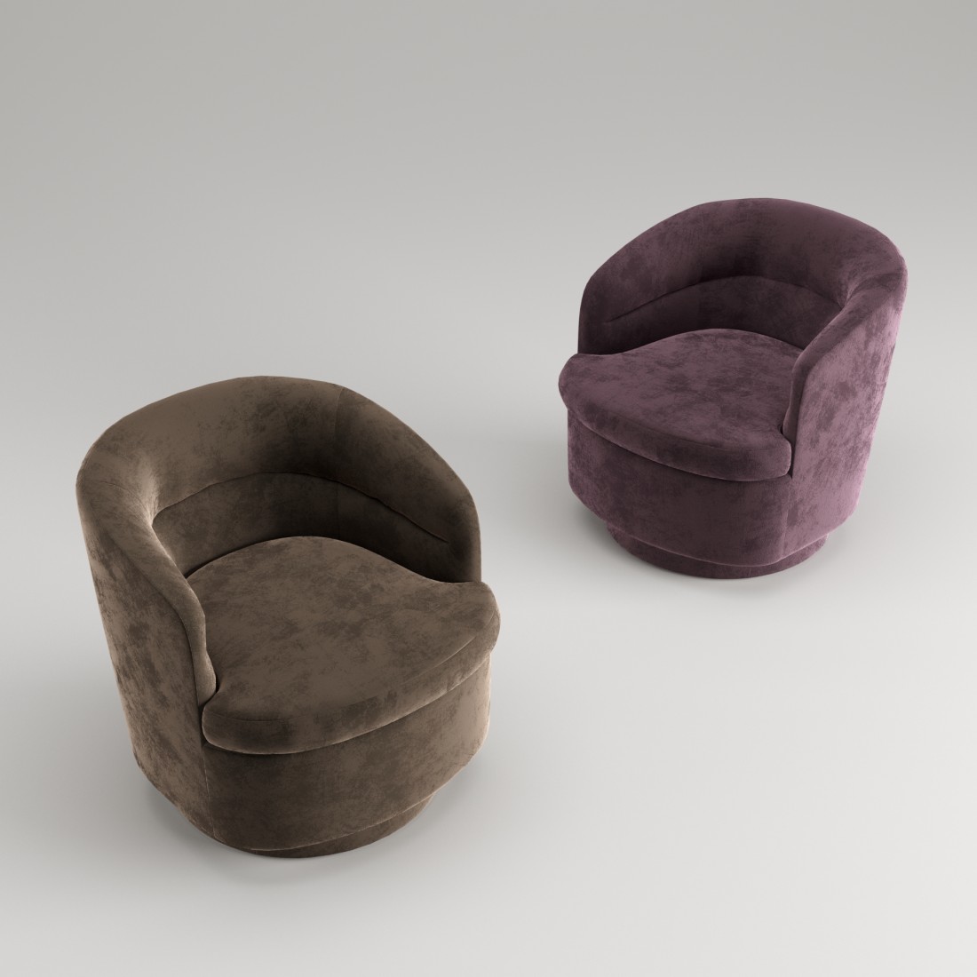 Vİv Swivel Chair 3D Model for VRay, Corona