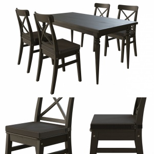 Ikea Ingolf Chair Black