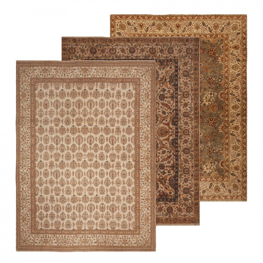 India Rugs Texture Hand Knotted India Rug - 3D Model for VRay, Corona