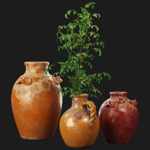 Pottery Barn Sicily Terra Cotta Vases