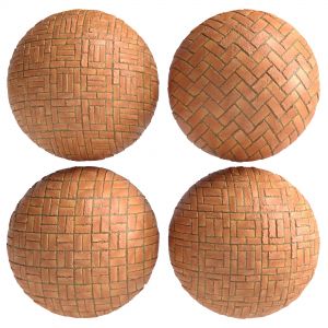Materials 8- Brick Tiles Pbr In 4 Patterns