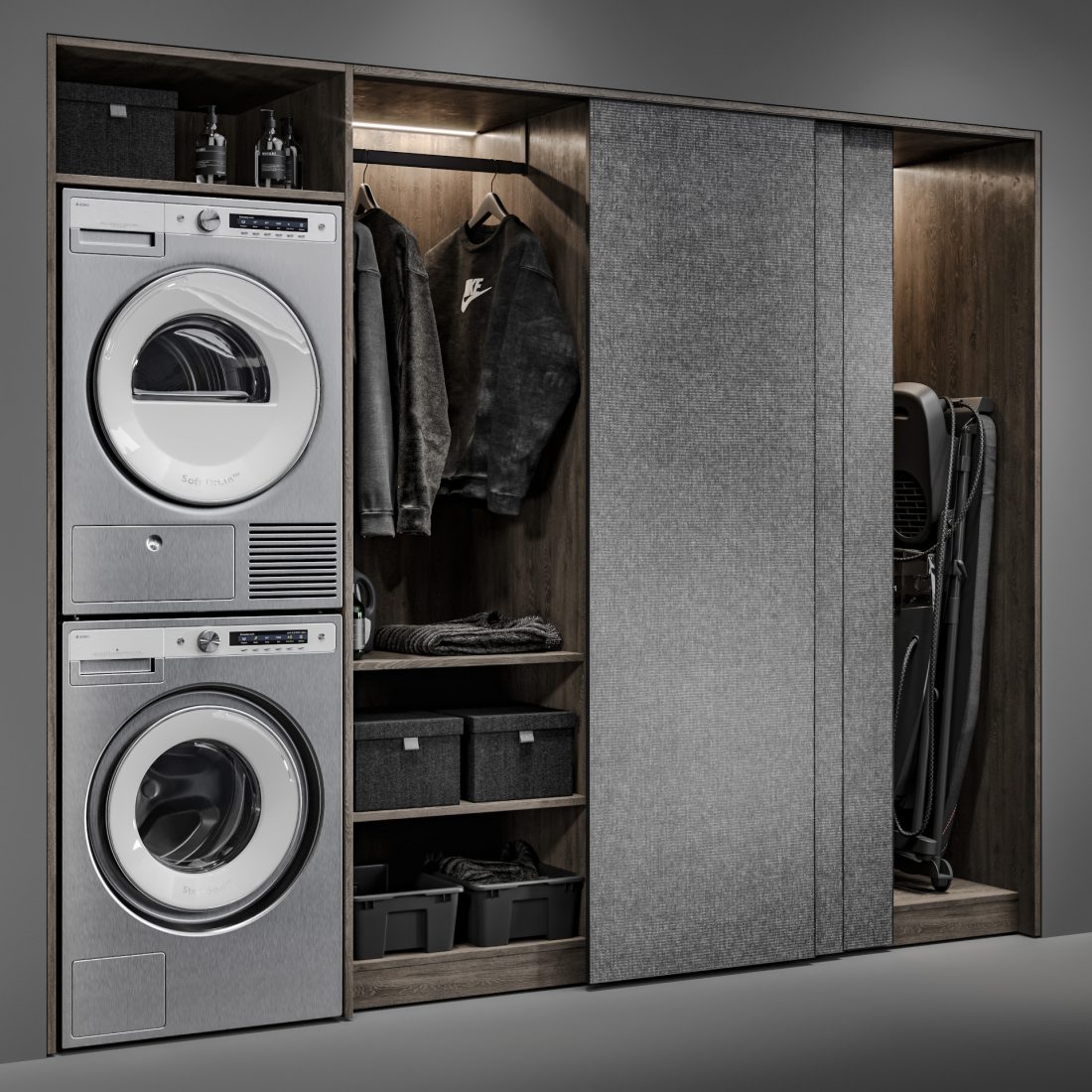 Laundry Room 0003 - 3D Model for VRay, Corona