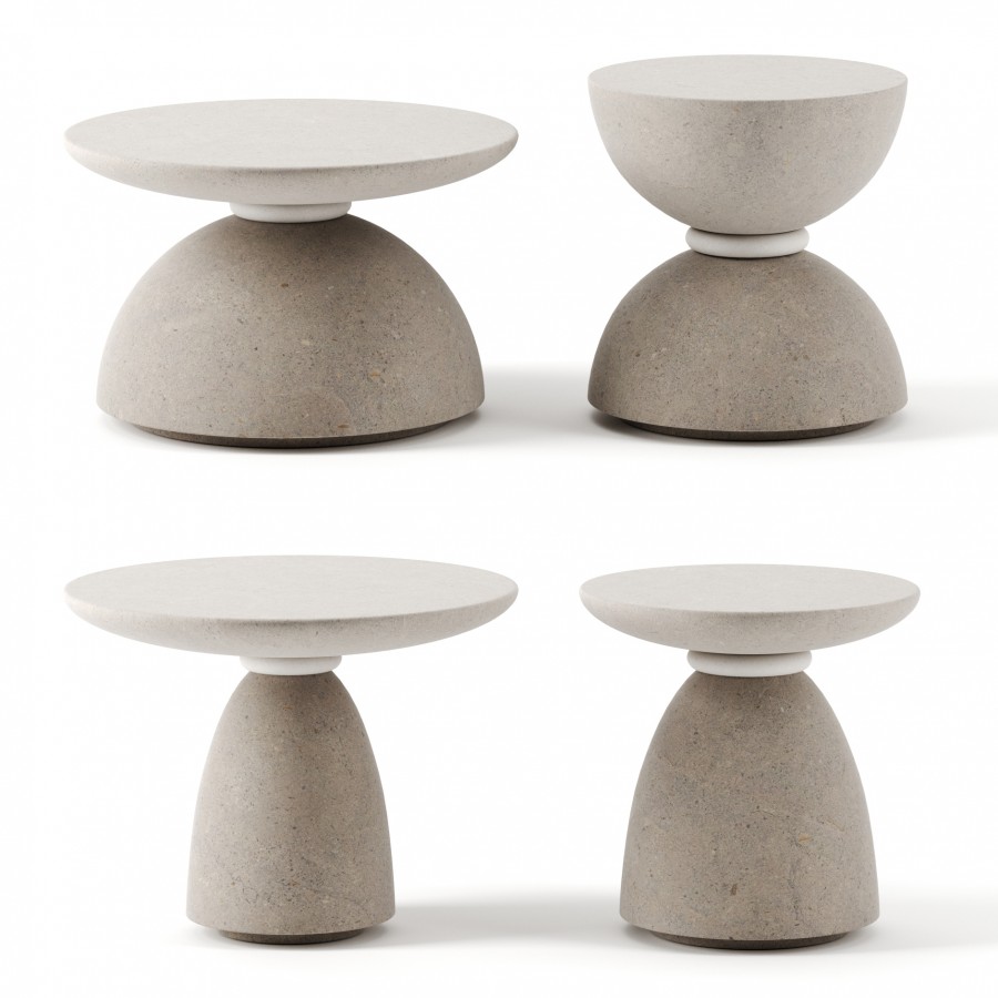 Geo Side Tables By Pimar - 3D Model for Corona