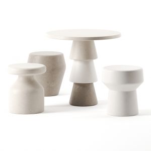 Geo Side Tables By Pimar - 3D Model for Corona