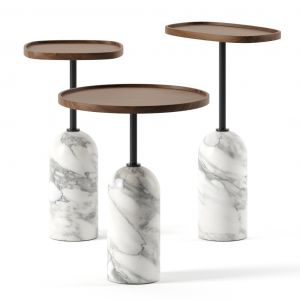Oval Side Tables Ekero By Porada 3D Model for Corona | CGMood
