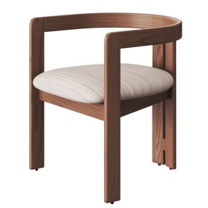 Pigreco By Tacchini Wooden Chair