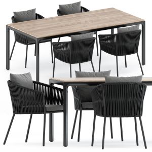Porto Dining Chair By Burkedecor And Illum Table