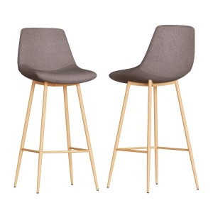 Bar Stool With Fabric Seat