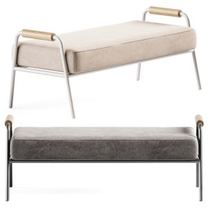 Zoe Wood Open Air Bench By Meridiani