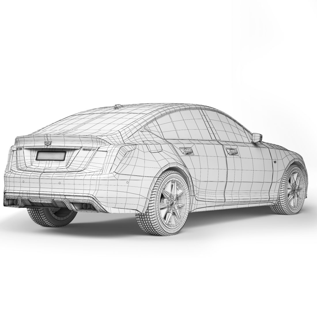 Cadillac Ct5 2020 - 3D Model for VRay