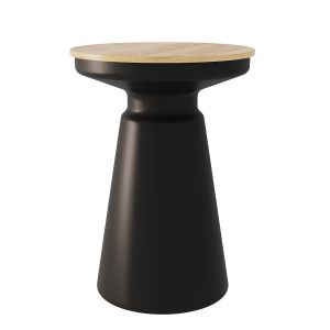 Gino Turned Drum Accent Table Black - Project 62™
