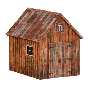 Wooden Forest House Construction Barn Gatehouse