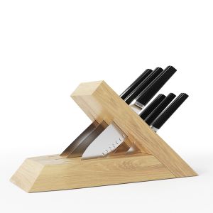 Black 6-piece Knife Block Set