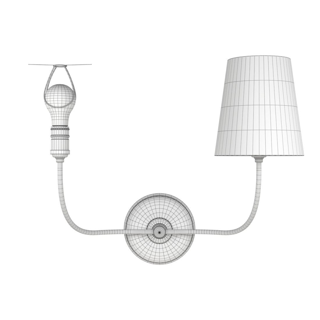 Visual Comfort Double Sconce Vendome - 3D Model for Corona
