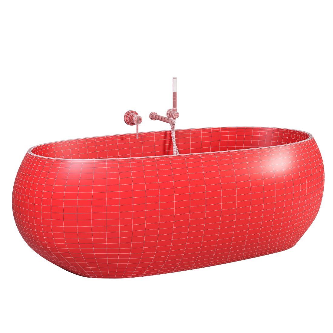 Pod 1800 Bath - 3D Model for Corona