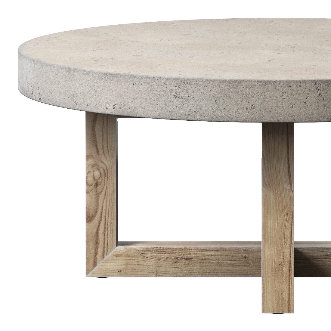 Heston Round Coffee Table - 3D Model for VRay, Corona