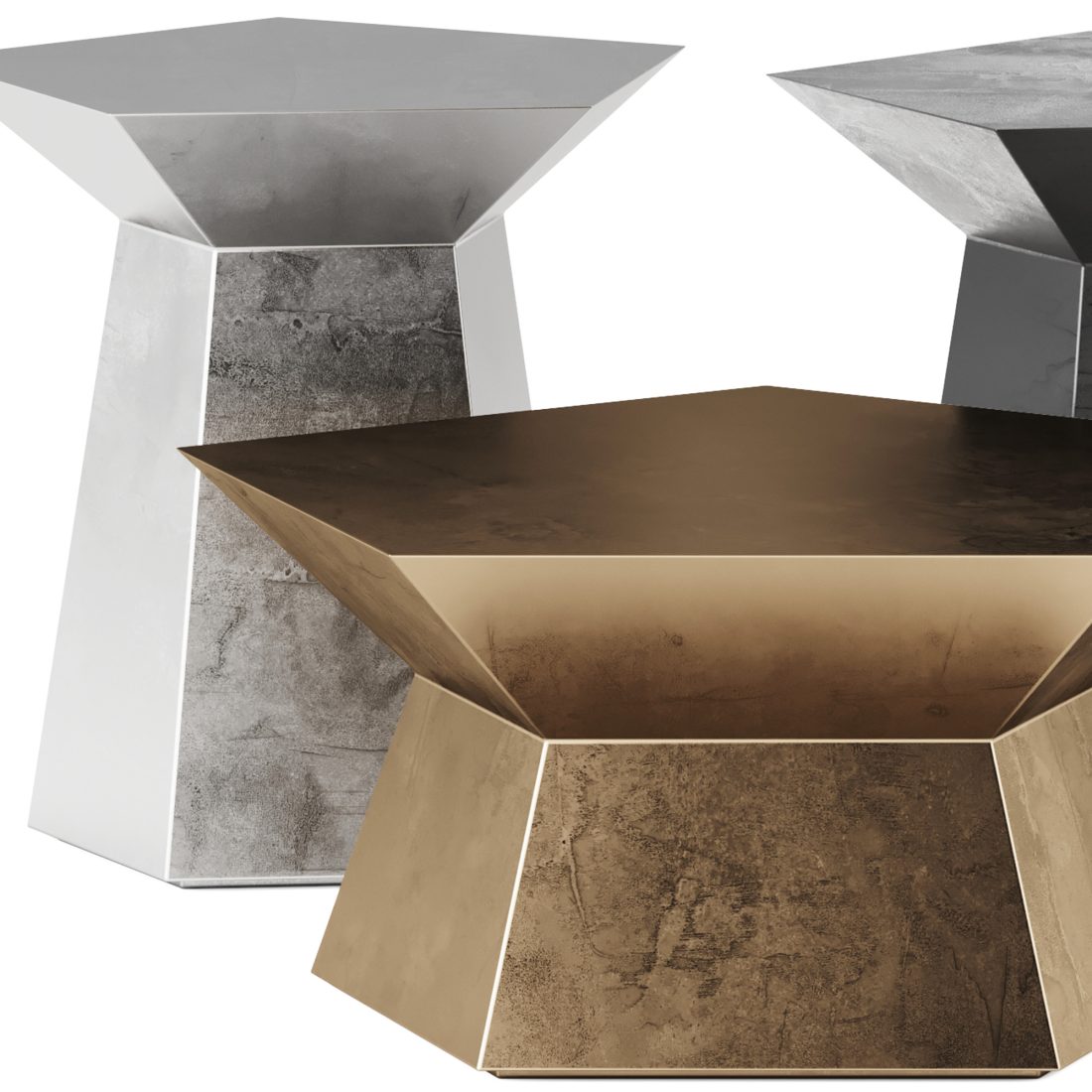 Vulcano Coffee Tables By Casa - 3D Model for Corona