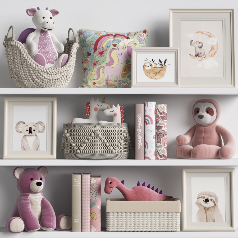Kids Room Decor 71 3D Model for VRay | CGMood