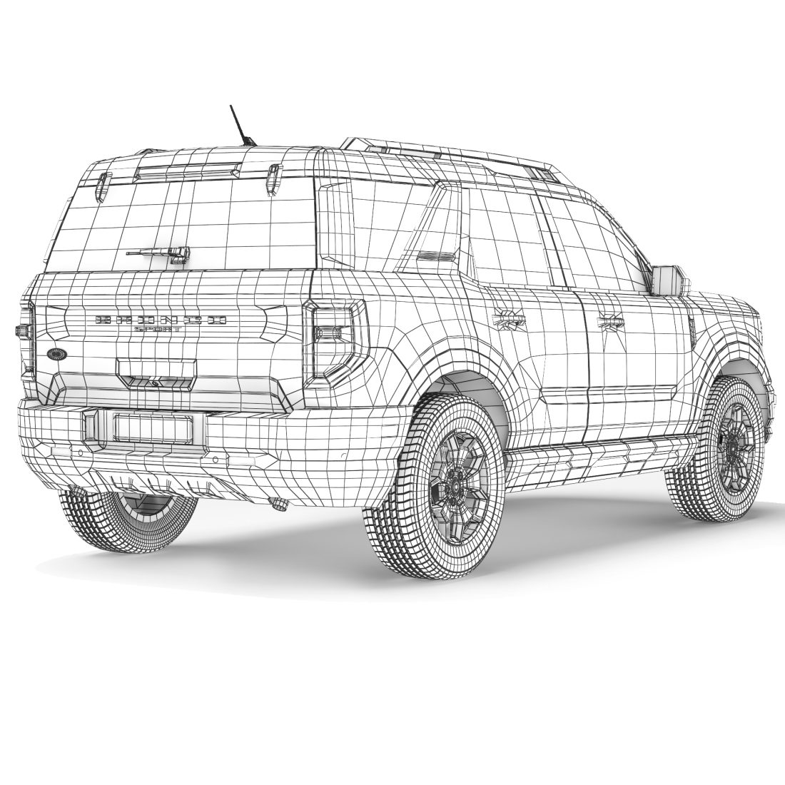Basic Bronco Model Ford Bronco Sport Base 2021 3D Model for VRay | CGMood