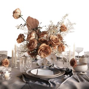 Tableware Set Table Appointments With Roses