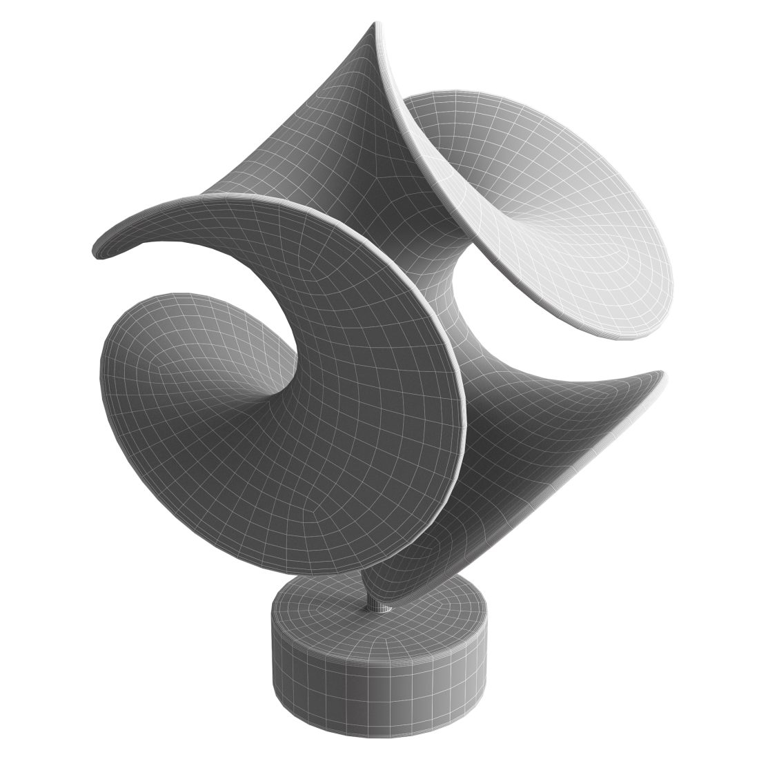 Abstract 3d Statues Rfa Abstract Sculpture By Robert Longhurst 3D Model for VRay, Corona | CGMood