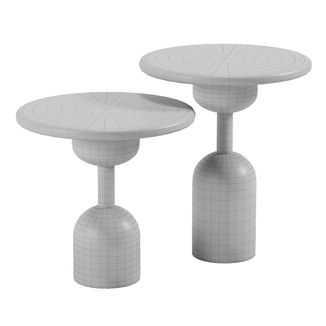 Coffee And Side Tables Set 3D Model for Corona | CGMood