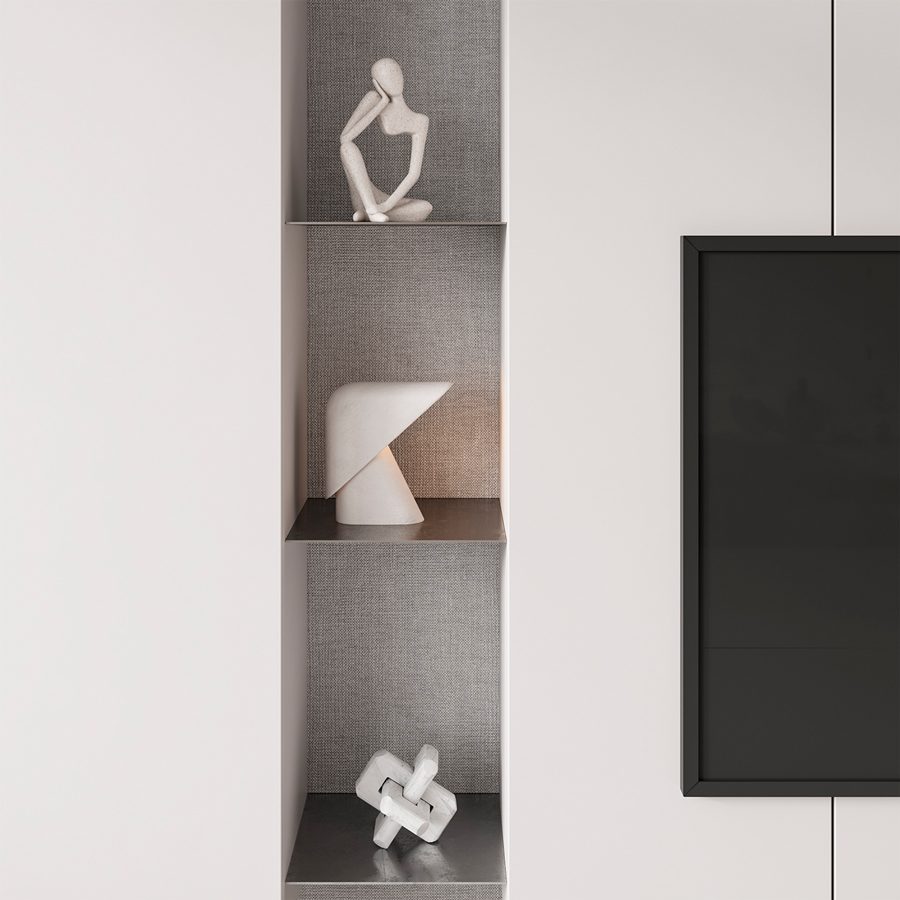 TV Wall Minimalism ZS - 3D Model for VRay, Corona