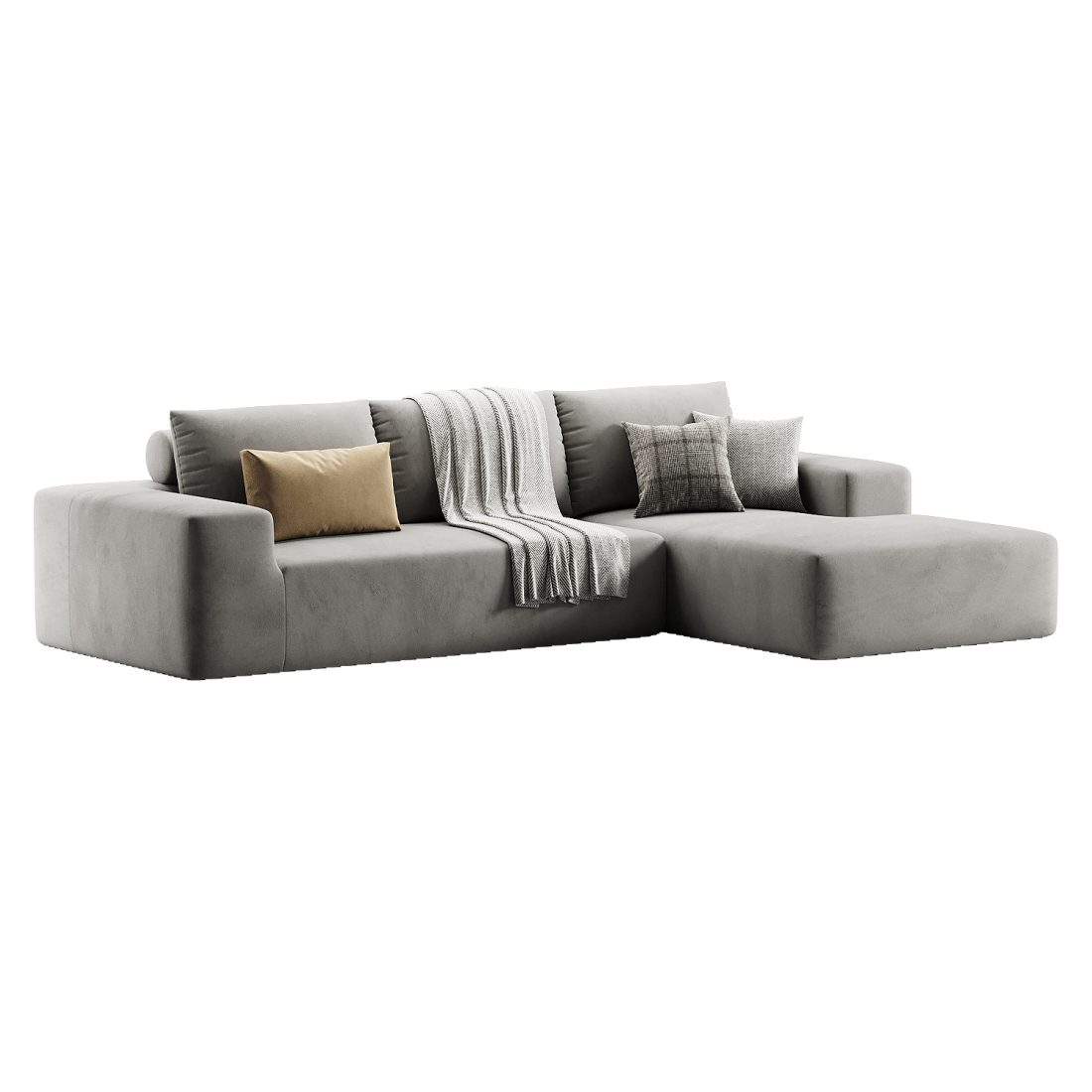 Modular Sectional Living Room Sofa Set - 3D Model for Corona