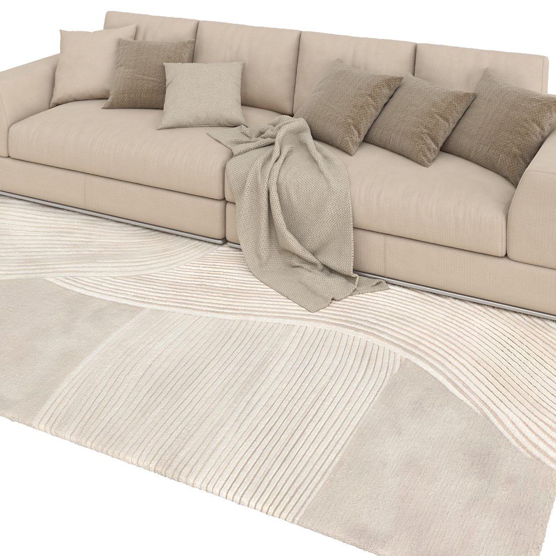 Carpet Nuance Color Soft 3D Model for VRay, Corona | CGMood