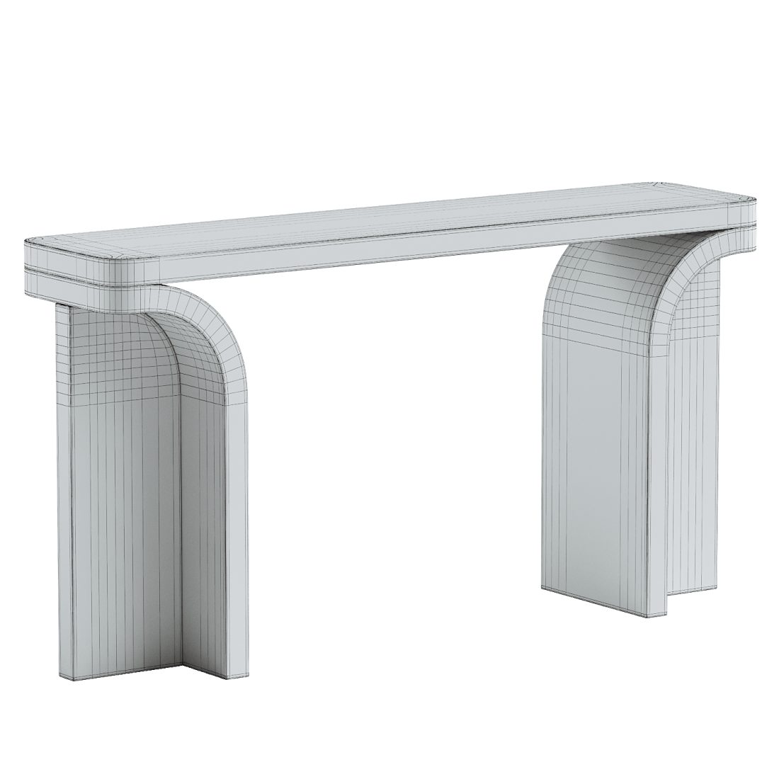 Console Table Walnut 3D Model for VRay, Corona | CGMood