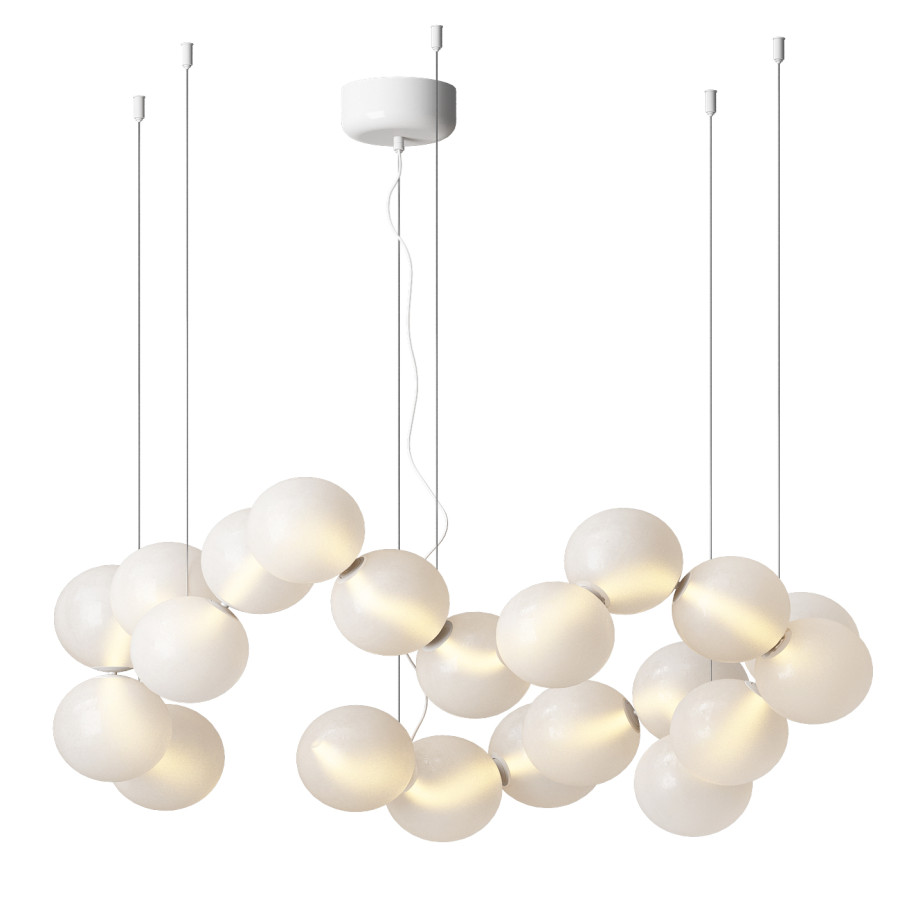 Elegant Nordic Chandelier - 3D Model for VRay