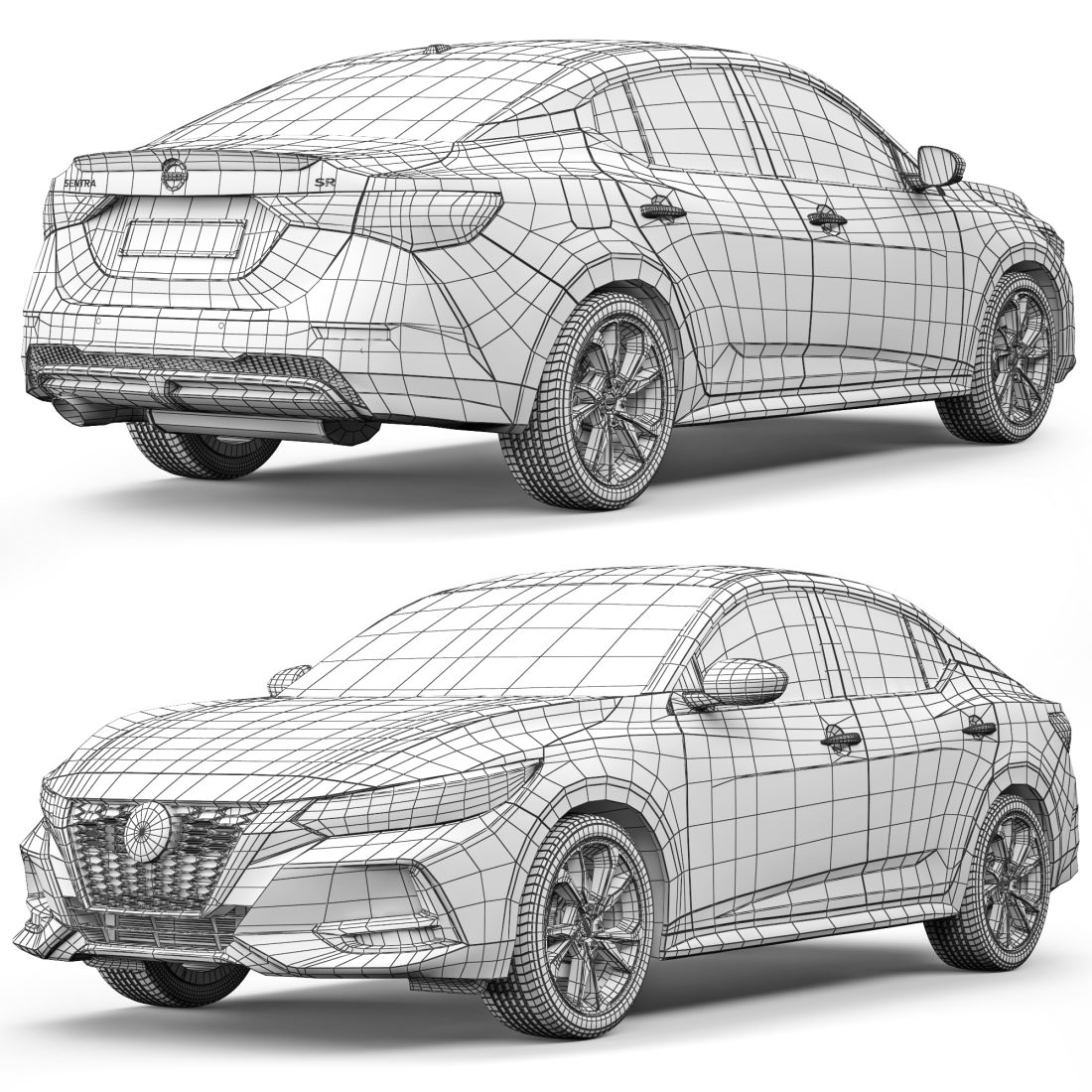 Nissan Sentra SR 2020 3D Model for VRay | CGMood