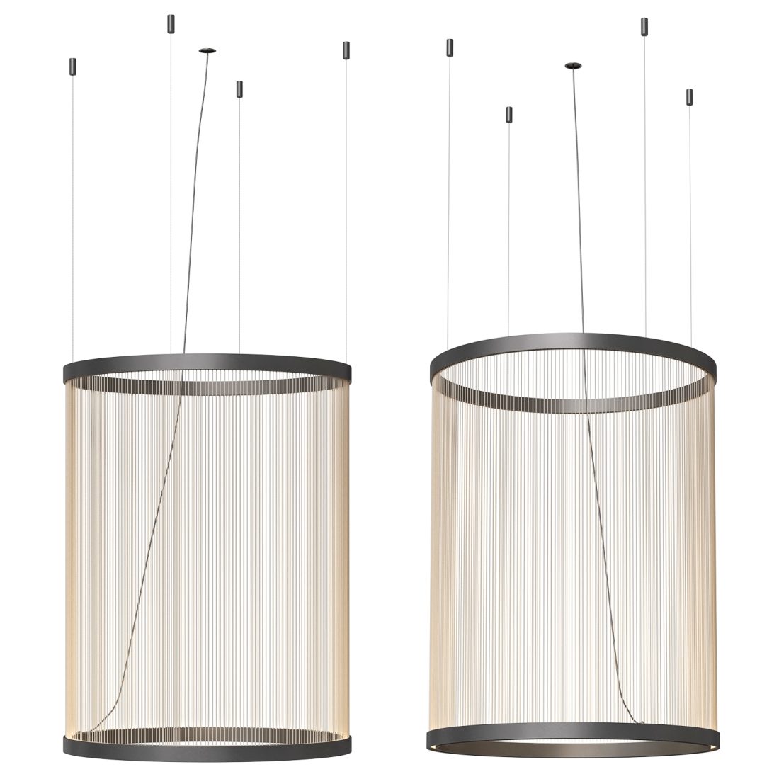Vibia Hanging Lights Array - 3D Model for VRay, Corona