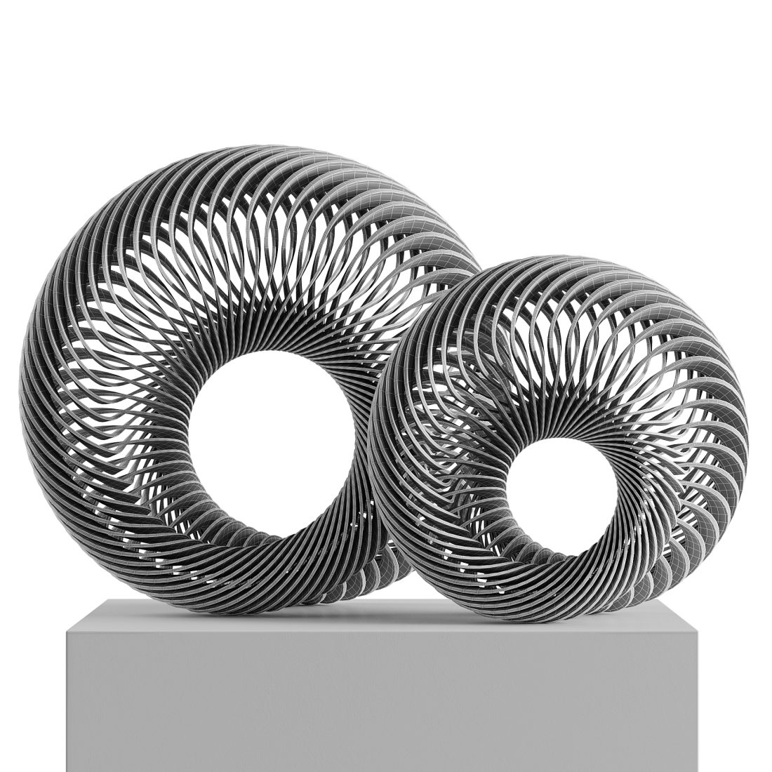 Abstract Sculpture Nautilus Mobius 3D Model for VRay, Corona | CGMood