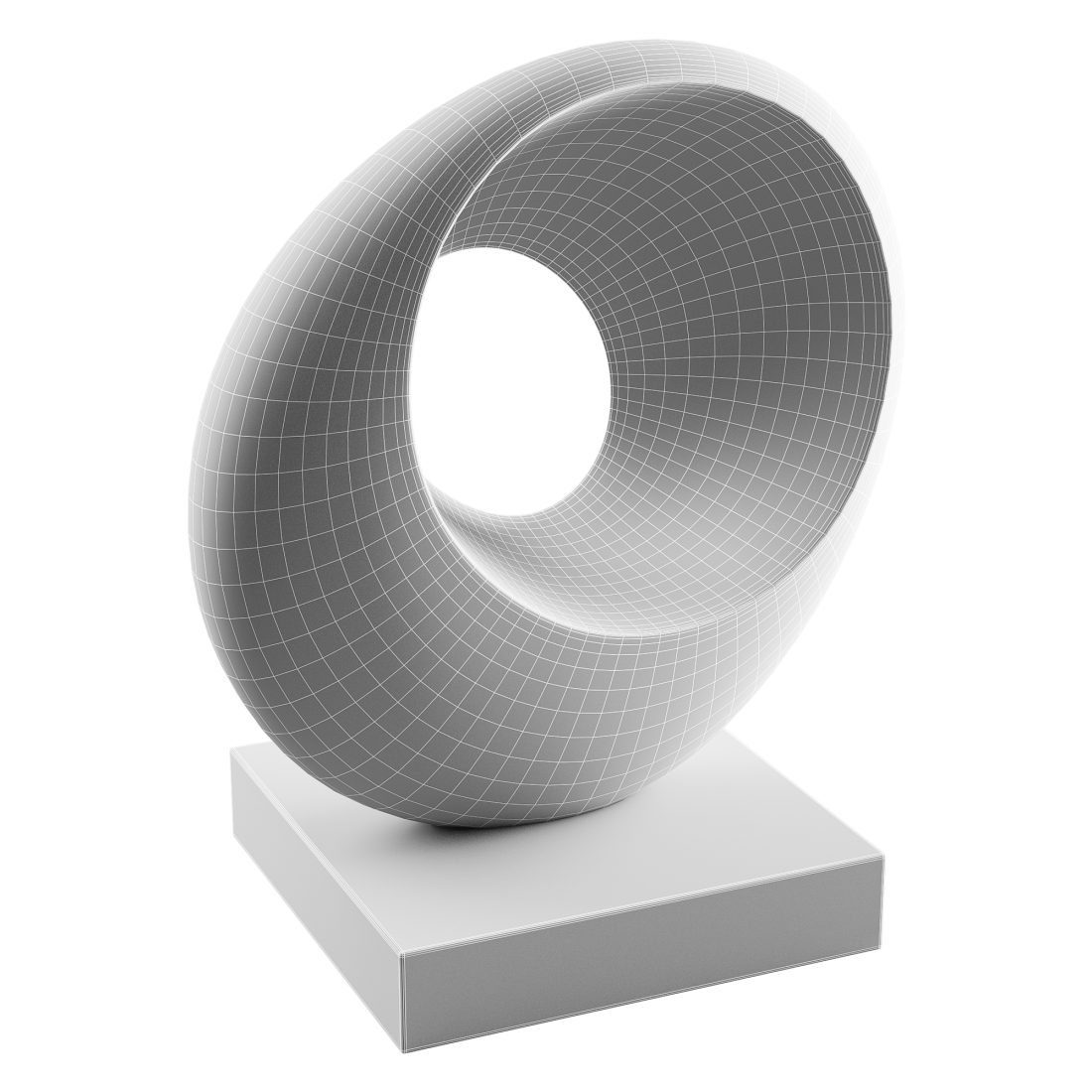 Abstract Stone Sculpture 3D Model for VRay, Corona | CGMood