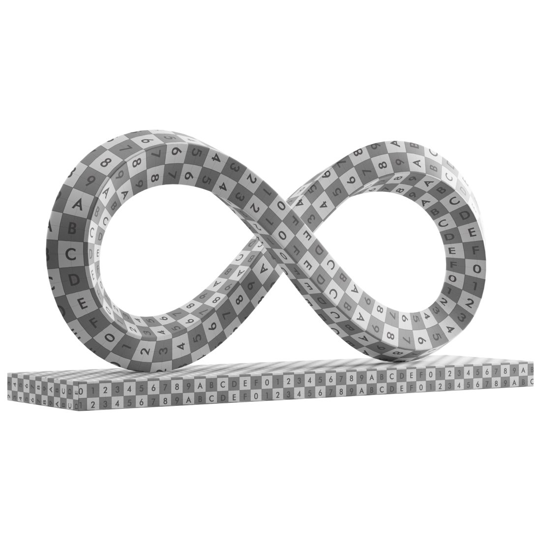 Abstract Sculpture Infinity Mobius 3D Model for VRay, Corona | CGMood