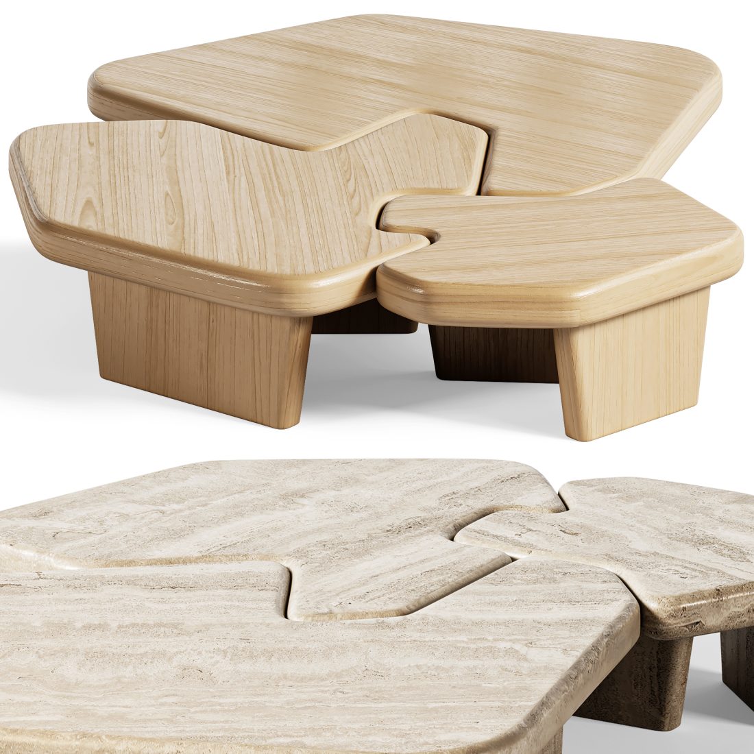 Vence Coffee Table 3D Model for VRay, Corona | CGMood