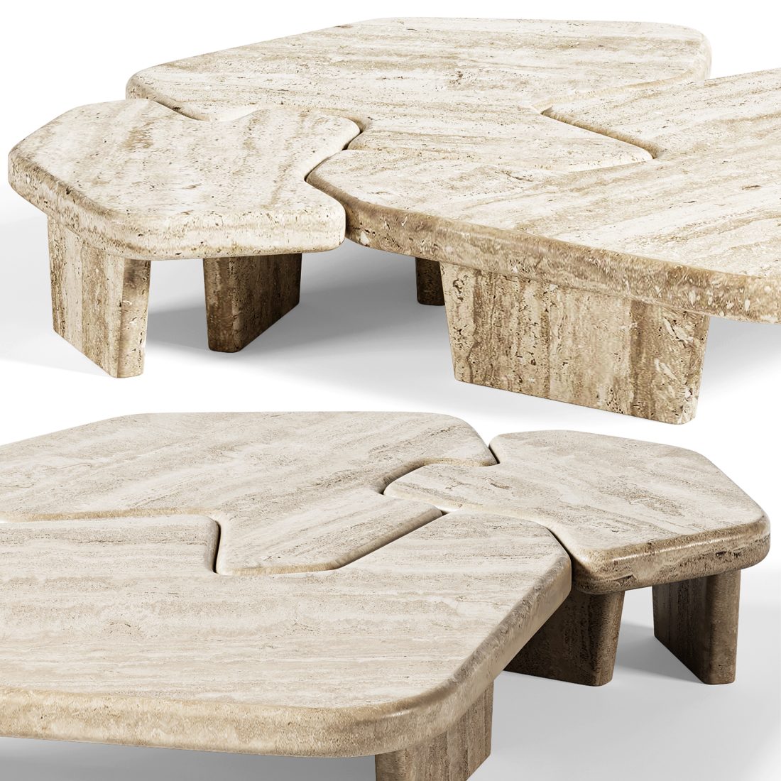 Vence Coffee Table 3D Model for VRay, Corona | CGMood