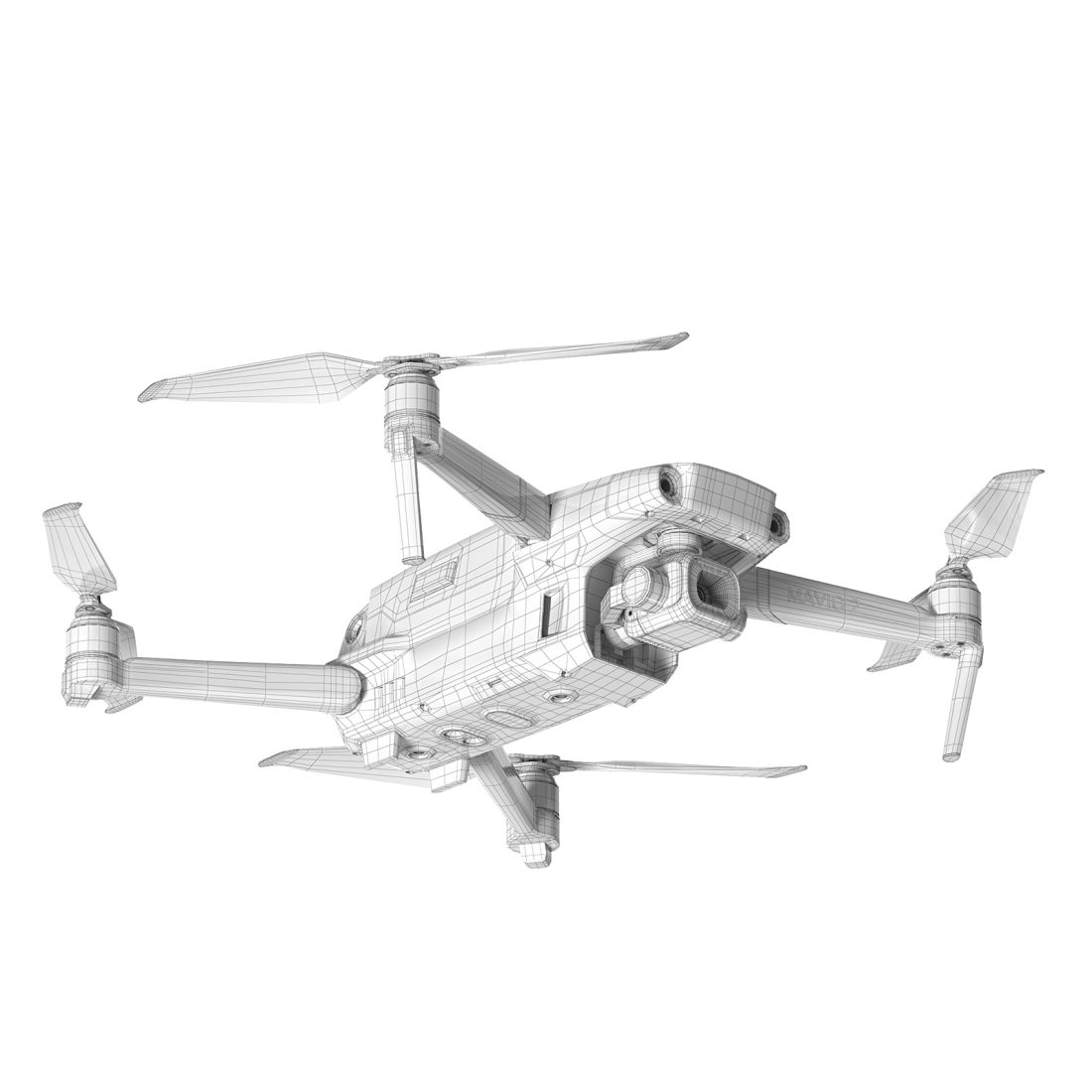 Dji Mavic 2 Pro Drone Eov 3D Model for VRay, Corona | CGMood