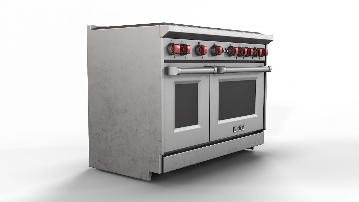 Gr486g Wolf Gas Range Gr486g 3D Model for VRay, Corona | CGMood
