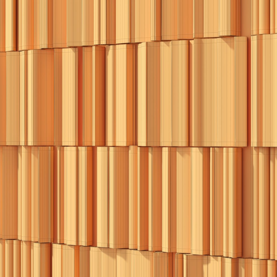 Firewood Panel N4 - 3D Model for FStorm, VRay