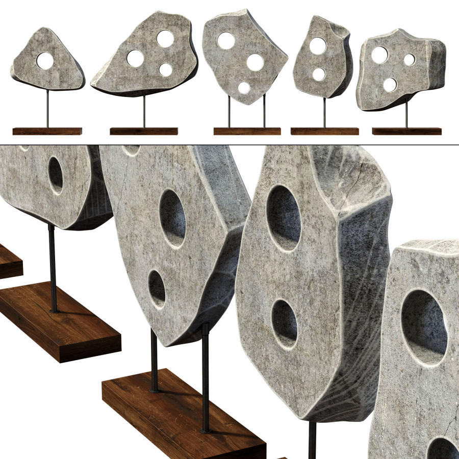 Stone Decor N240 3D Model for VRay | CGMood