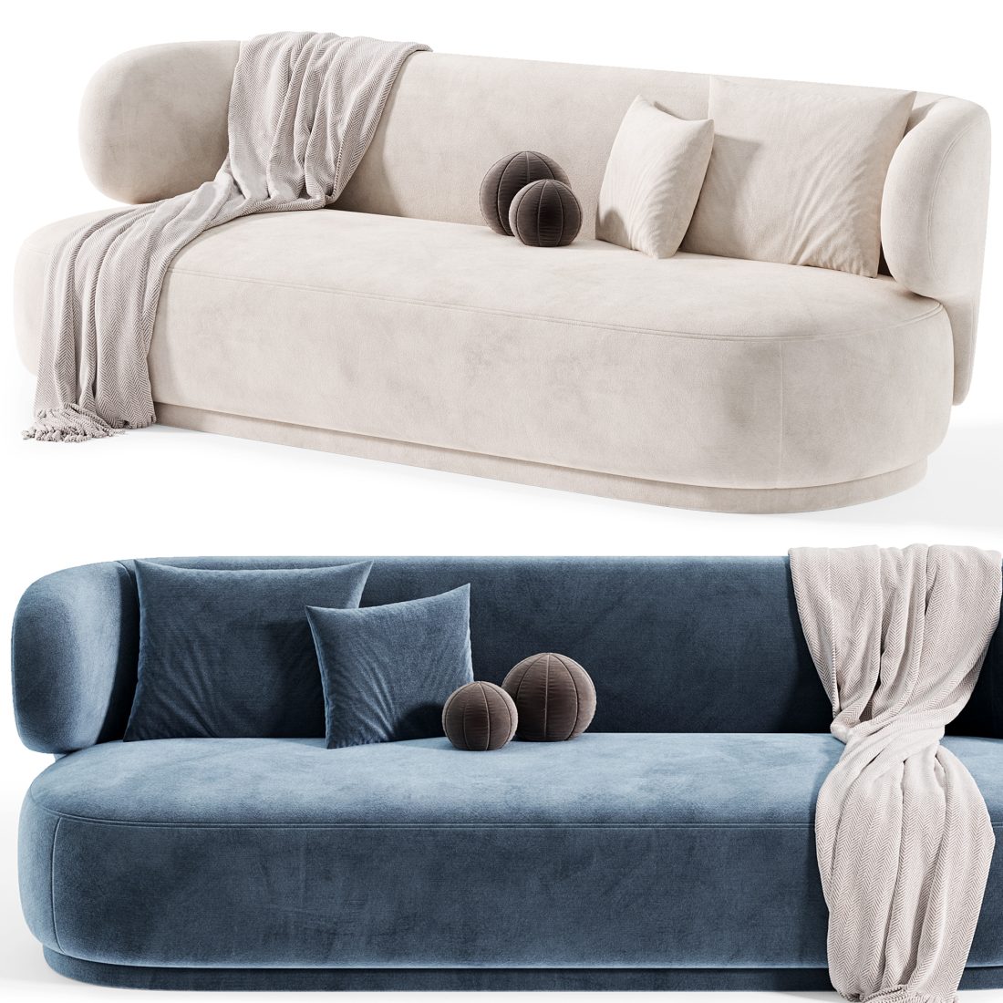 Gulia 3 Sofa By Jomehome - 3D Model for Corona