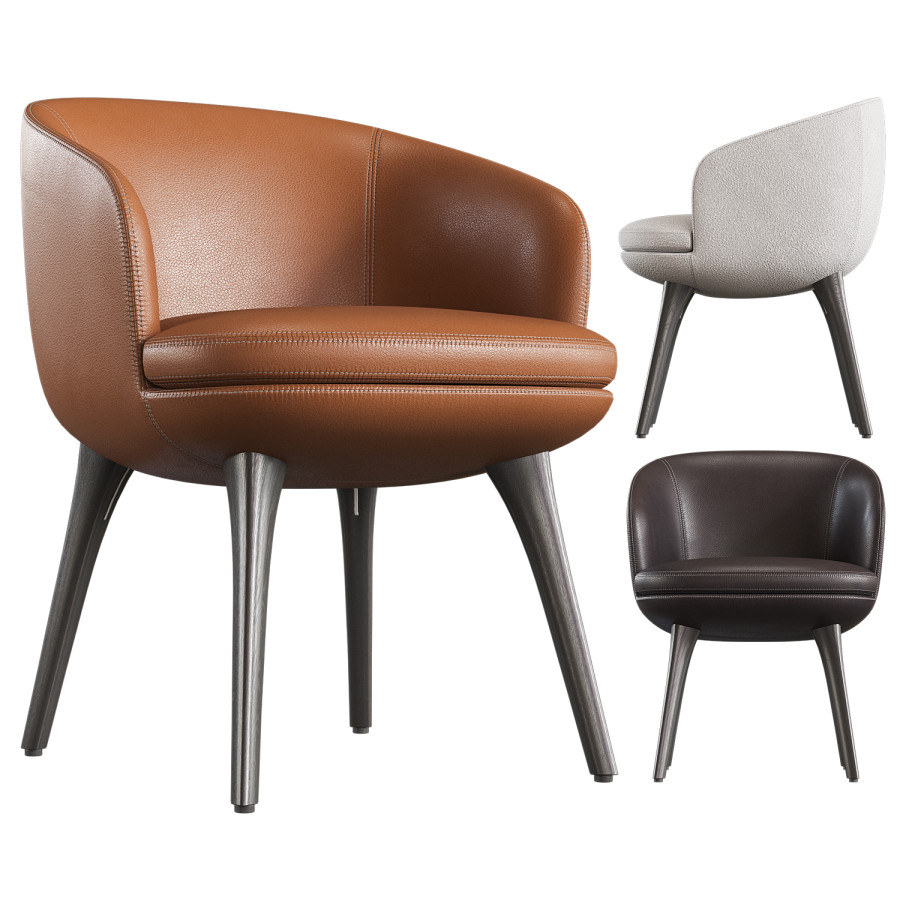 Dining Armchair Raphael Minotti by Igor Filonenko