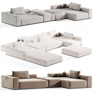 Oblong Plus Modular Sofa By Cappellini 3D Model for Corona | CGMood