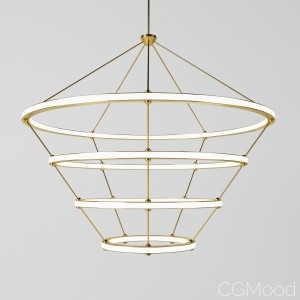 Halo Chandelier 4 Rings By Roll&hill