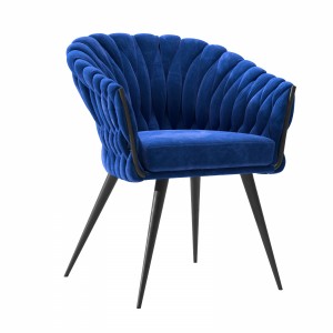 Chair With Armrest Knot Blue